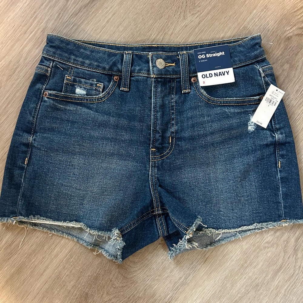 Old Navy Women's Dark Blue Jean Shorts